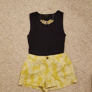 Yellow-green shorts with pineapple's from Old Navy
